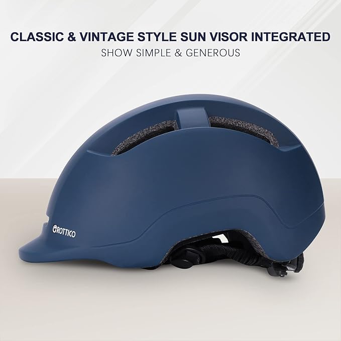 Adult Bike Helmet with Light - Dual Certified for Bicycle Scooter Skateboard Road Cycling Skating Helmet