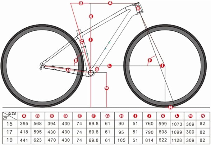 TUJISEK Mountain Bikes Frame Carbon Fiber 15''/17''/19'' Thru Axle 12 * 148mm Boost Mountain Bikes Frame Disc Brake XC Frame Internal Routing for 27.5 29er Wheels