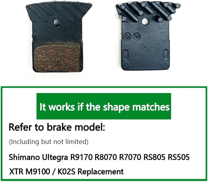 4pcs Bicycle Resin Brake Pad Road Bike Brake Pads for Shimano L03A Ultegra R9170 R8070 R7070 RS805 RS505 XTR M9100 K02S