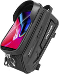 Yi Dong Bike Phone Bag, Waterproof Bike Phone Holder Bag, Front Frame Pouch with Touchscreen, Top Tube Storage Bag for Cycling, Bike Accessories Fits Smartphones Under 8"