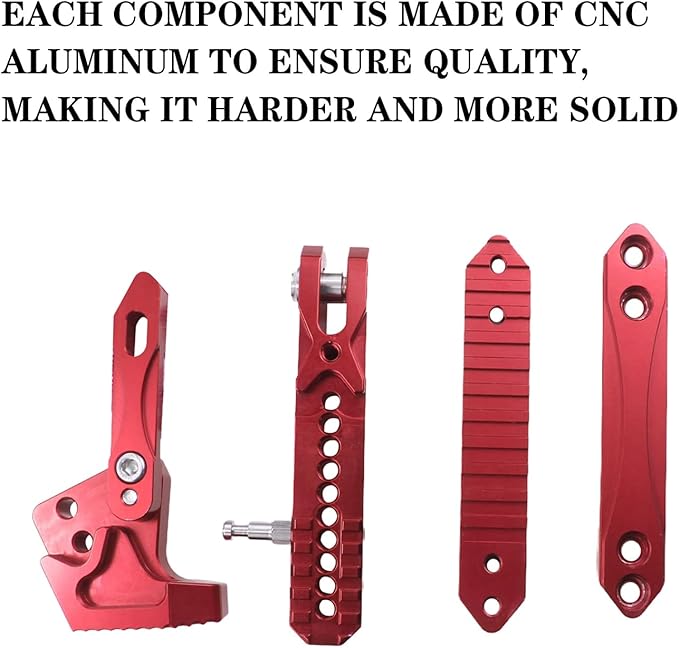 Universal Lengthened Adjustable Long Kickstand CNC Aluminum Alloy Motorcycle Long Kickstand Accessories Motor Modified Tripod Holder Kickstand Foot Side Support Stand Motorbike Dit Pit Bike