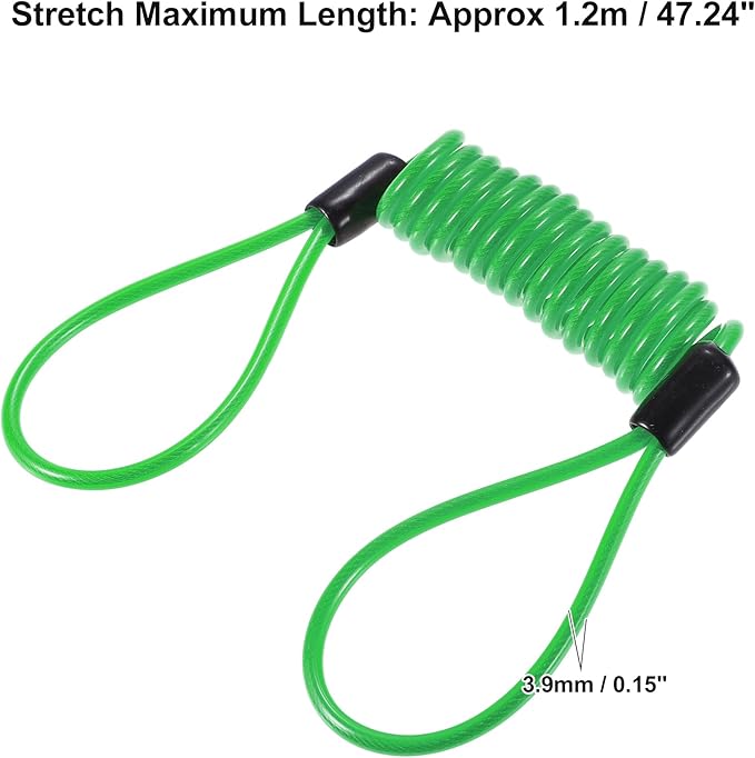 X AUTOHAUX Disk Brake Lock Motorcycle Alarm Disc Lock Security Reminder Cable Tool for Scooter Motorcycle Bike Brake Disc Green