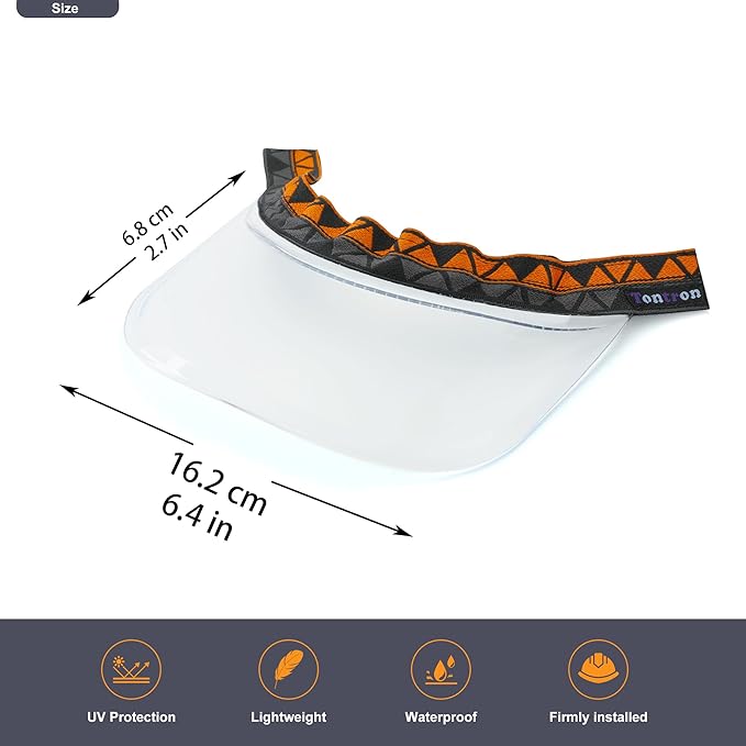 Tontron Colourvisor Removable Helmet Visor | Helmet Brim (Transparent)