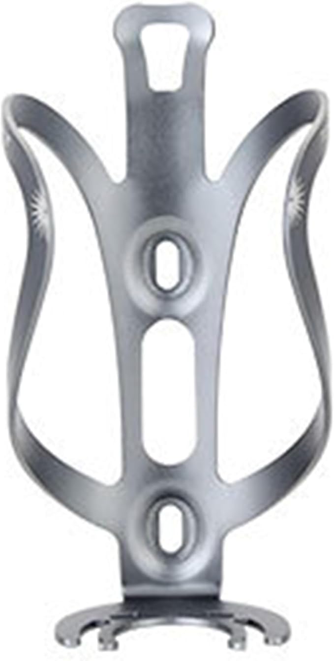 Bicycle Water Bottle Holder, Bike Water Bottle Holder Aluminum Alloy, Universal Bike Water Bottle Cage for Road, Mountain and Gravel Bikes (Titanium)