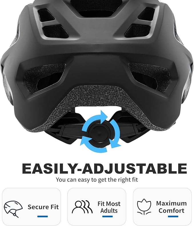 BATFOX NTA 8776 E-Bike & Mountain Bike Helmet for Adults Youth, E-MTB Cycling Helmet for Men Women (52-60CM)