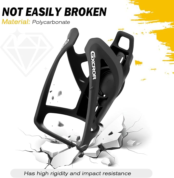 GXCROR AirTag Cage Bicycle Bottle Cage with Stealth Airtag Storage,Bike Water Bottle Holder,Water Bottle Holder for Bike,Durable,Bike Cup Holder for Most Bottle