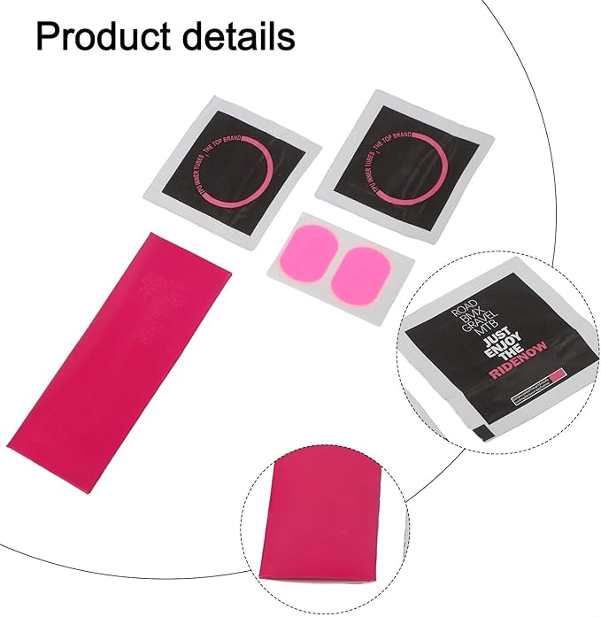 Bicycle Tire Repair Patch Kit For Ridenow For TPU Inner Tubes, Ultralight Transparent Puncture Fix Tool And Two Cleansing Wipes