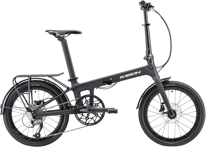 KABON Folding Bike for Adults, Carbon Fiber Mini Compact Folding Bike for Women Commuters City Foldable Bicycle 20inch Wheel