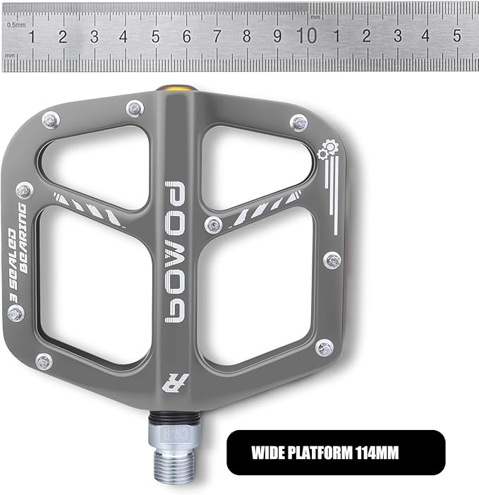 Bike Pedals 9/16" Lightweight Non-Slip Bicycle Platform Pedals - Fits Most Adult Bikes & Mountain Bikes &MTB, Road Bikes and Slip-Resistant Design