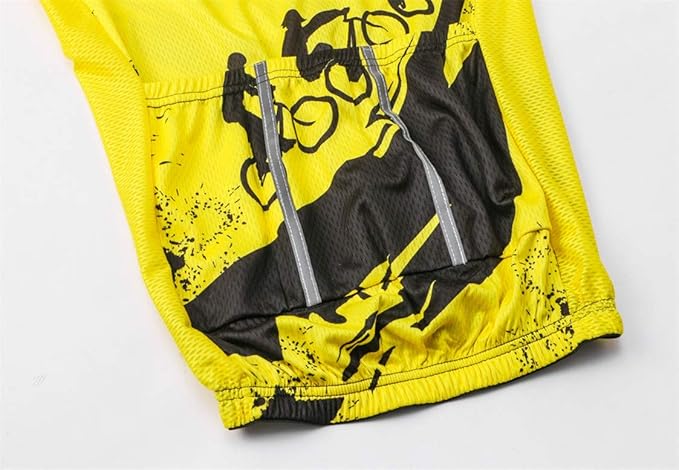 Sportswear Cycling Jerseys Short Sleeve Bike Clothing Bike top Men MTB Jersey Breathable Summer Black