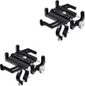 NineLeaf 2PK Bike Phone Mount Holder, Aluminum Motorcycle Phone Mount, Handlebar Mount Phone Holder 90°180°270°360°Rotating for Exercise Bike Ebike Scooter Camera Friendly Suitable for2.2-3.7" Phones