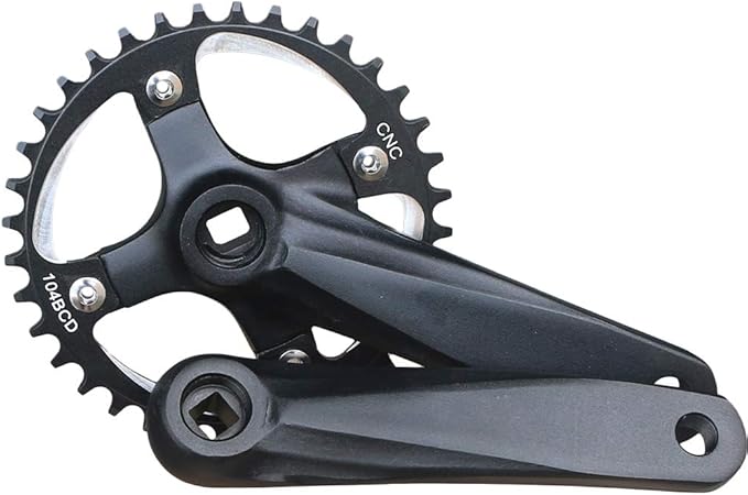 MTB Crank Arm Set 104 BCD Square Taper Mountain Bike Crankset 152mm 165mm 170mm