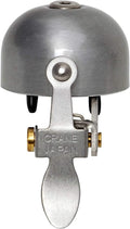 Crane Bike Bell E-Ne Bicycle Bell, Made in Japan for Road Bikes or Mountain Bikes, Fits All Handle Bar Sizes & Types