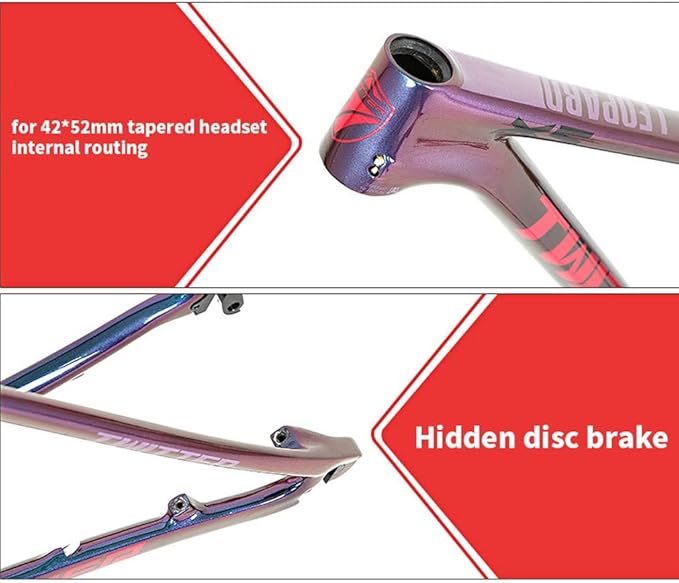 Carbon Mountain Bike Frame 27.5er 29er Bike Frame XC AM Hardtail Bike Frame 15''/17''/19'' Disc Brake QR 135mm Internal Routing(Yellow,27.5 * 15'')
