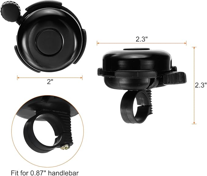 HARFINGTON Bike Bell Classic Bicycle Bell with Loud Crisp Clear Sound Bike Ring Bell Aluminum Bike Accessories for Road Mountain Bike