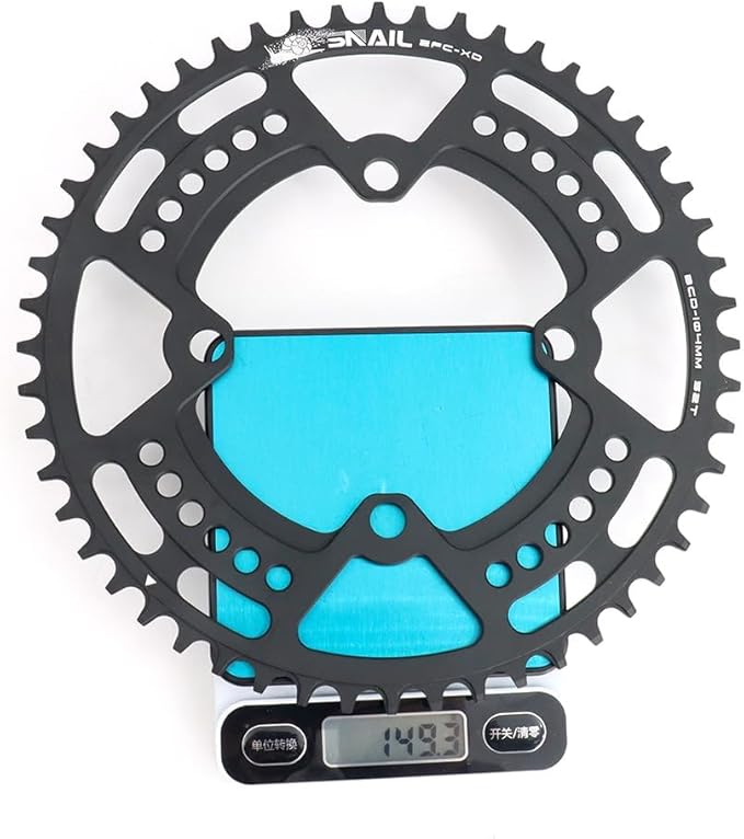 FOMTOR 104 BCD Chainring (30-52T) 7-12 Speed Compatible CNC 7075 Aluminum Narrow Wide Tooth Round Oval Chainrings for MTB/Road Bike Ebike Chainwheel Black/Red
