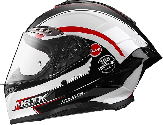 Full-face Helmet Biker Helmet ABS with EPS Cushion Liner Removable Washable 8 Air Vent Free Switch Long and Short Lens Replacement for Adult Unisex