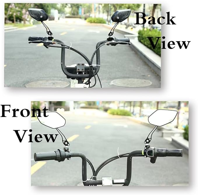 Electric Bike Mirrors - Mirrycle Bike Mirror for Adults, Lowrider Bike Parts, Fat Tire Bike Accessories