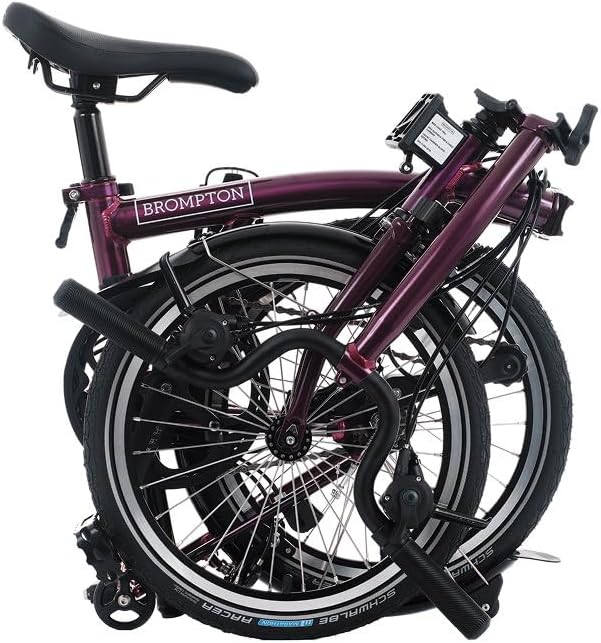 Brompton Folding Commuter Bike C Line 12-Speed | Compact, Lightweight, Urban Bike for Adults