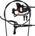 CNC MTB Hydraulic Disc Brake Set，Mountain Bike Hydraulic Disc Brakes Right Front 800mm Left Rear 1450mm Hydraulic Brake，Black