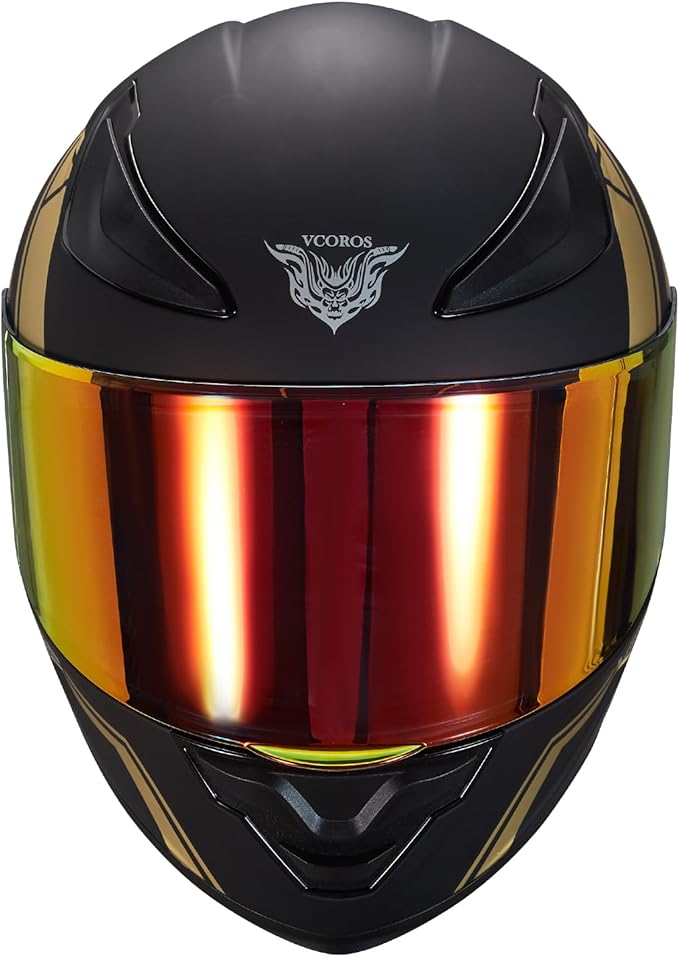 VCOROS Motorcycle Full Face Helmet for Unisex-Adults DOT Approved WS-609 Motorbike Street Bike Racing Helmets