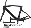 Full Carbon Fiber 700C Road Bike Frameset with Fork and Handlebar 43/46.5/50/51.5/53/54/55/56cm Bike Frame Disc Brake Thru Axle F12x100mm/R12x142mm