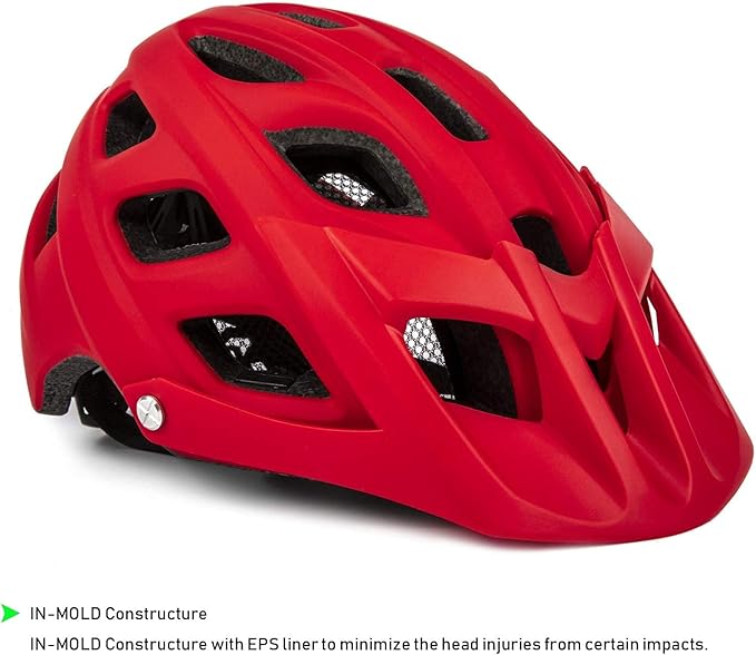 Kids Bike Helmet for Boys and Girls Ages 8-14 Adjustable Youth Helmet with Detachable Visor Lightweight, Safe & Stylish Cycling Bicycle Helmets for Kids 54-57cm