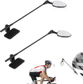 2 PCS Bike Helmet Mirror, Adjustable Handlebar View Mirror Lightweight Cycling Rear View Mountain Road Bike Helmet Rearview for Cycling