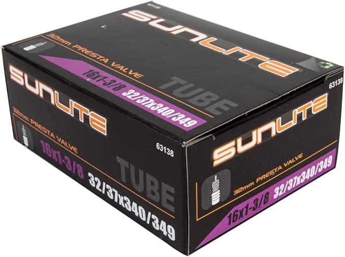 Sunlite Standard Presta Valve Bicycle Tubes