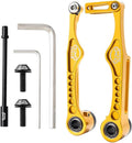 Linear Pull Bike V Brakes Front Rear Set Replacement Fit,Aluminum Alloy V-Type Bike Brake Set for Road Bike Bike BMX Repairing Accessories
