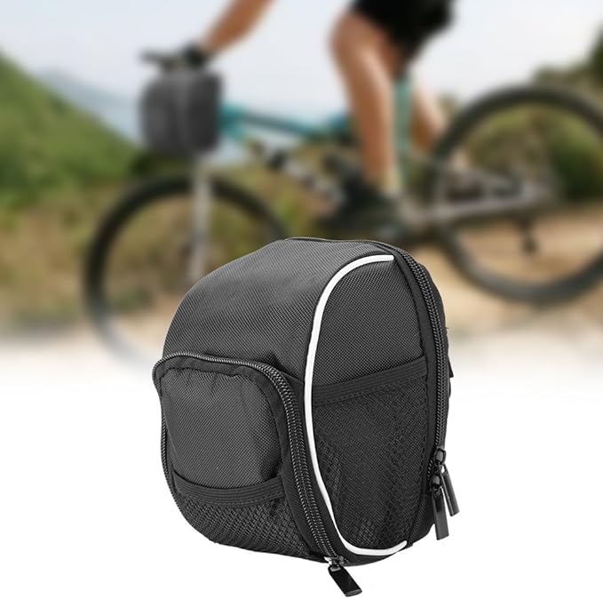 Handlebar Bag, Multi-Function Quick Release Bike Pouch Front Frame Tube for Cyclists Commuters Kids Mountain Biking Road Cycling Daily Rides