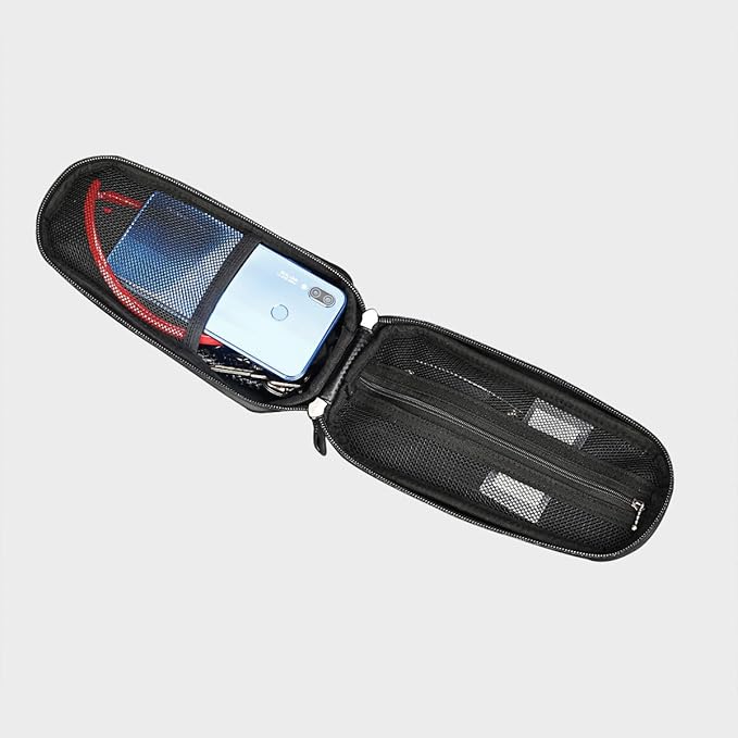 Bike Top Tube Bag, EVA Hard Shell Layered Waterproof Bicycle Cycling Front Tube Bag, Bag Cycling Accessories Pouch