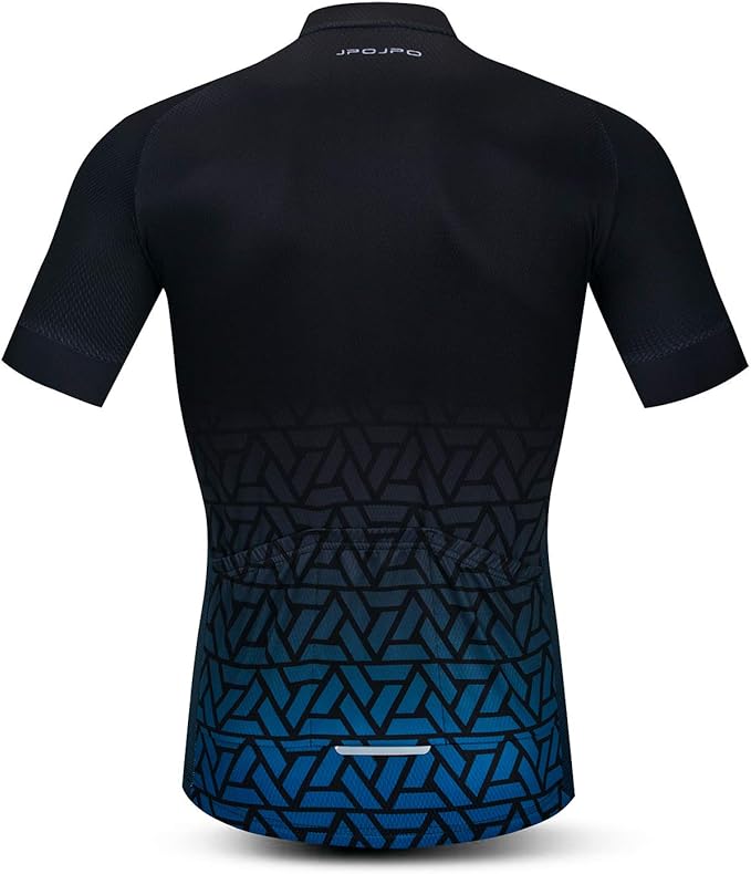 JPOJPO Men's Cycling Jersey Bike Shirt Short Sleeve MTB Summer Clothing Bicycle Tops Jacket S-3XL