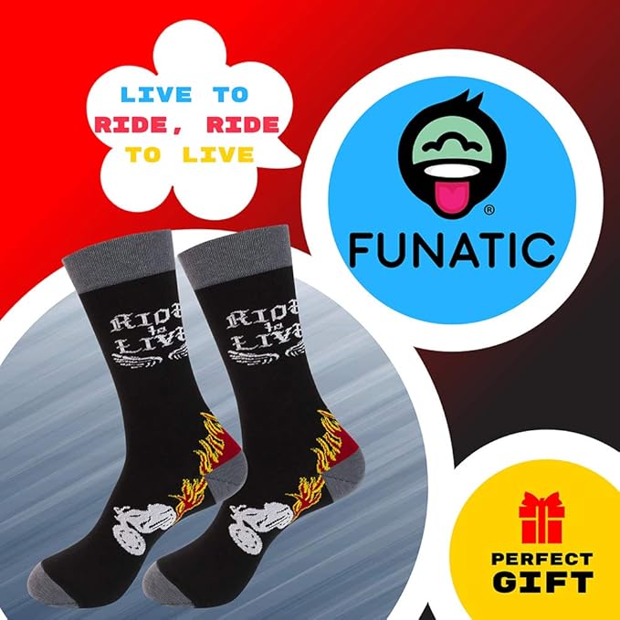 FUNATIC Funny Outdoor Themed Socks for Men Women - Novelty Gifts For Golfing, Fishing, Hunting, Bigfoot, Pickleball, and More