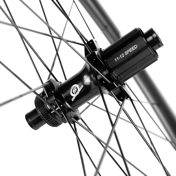 Superteam 88/25mm Disc Brake Carbon Fiber Road Bike Wheelset 700c Tubeless Wheels