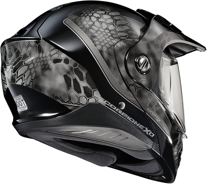 ScorpionEXO AT960 Modular Adventure Street Motorcycle Helmet with Bluetooth Ready Speaker Pockets DOT ECE Approved Kryptek (Typhon - Small)