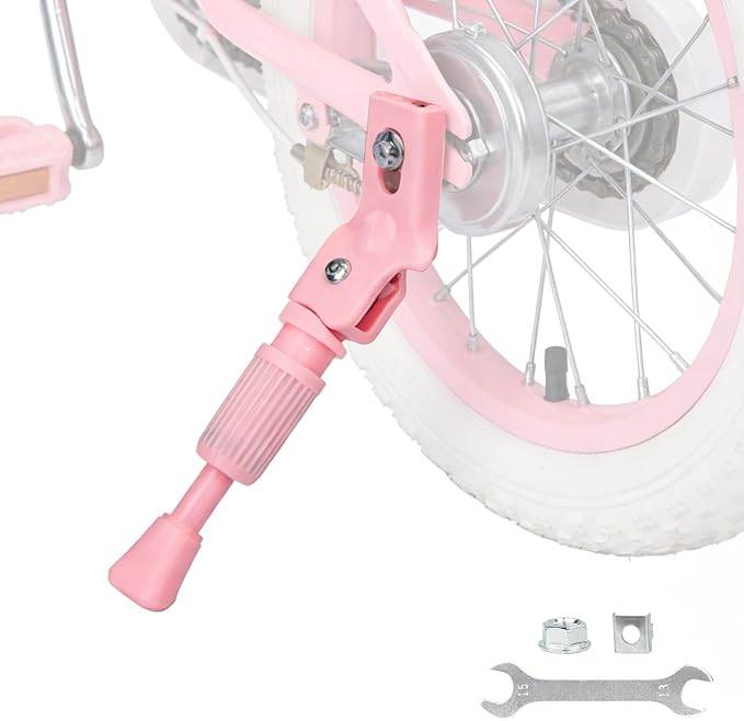 Kids Bike Kickstand for 14/16/20 inch Bicycle Adjustable Center Mount Stand Steel