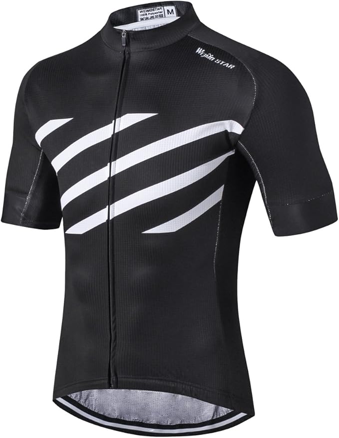 Weimostar Men's Cycling Jersey Men Mountain Bike Jerseys Short Sleeve Tops S-5XL