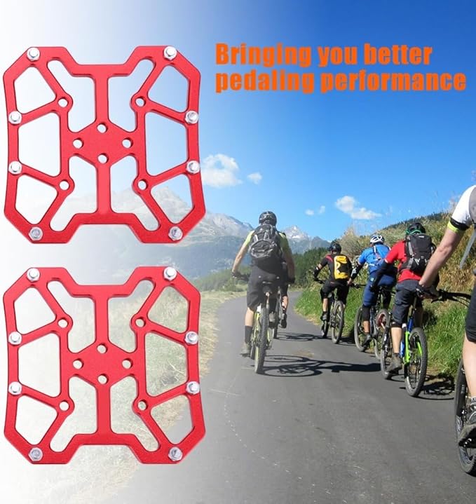 1 Pair Aluminum Alloy Bike Clipless Pedal Adapters to Universal Platform Pedal Converter for Mountain & Road Bikes