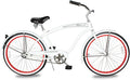 MICARGI 24/26 Inch Adult Cruiser Bicycle Hybrid Bike 1/7 Speeds Commuter Bike for Women, Men, Seniors,Step-Through or Step-Over Bike Steel Frame Multi Colors Style