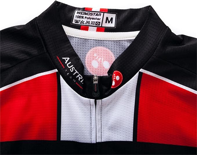 Hotlion Men's Cycling Jersey Sets Gel Pad Summer Bike Clothing Suit Breathable Bike Clothes with 3 Rear Pockets