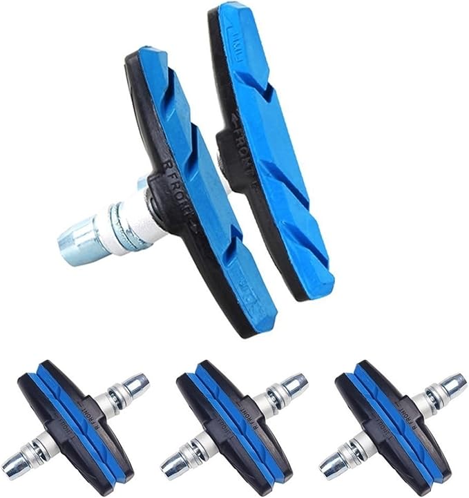 Bicycle Brake Pads Mountain Road Bike Brake Pads Set Cycling V Brake Holder Pads Shoes Blocks Rubber Pad Silent MTB Bicycle Brake Pads Bicycle Brake Pads Replacement