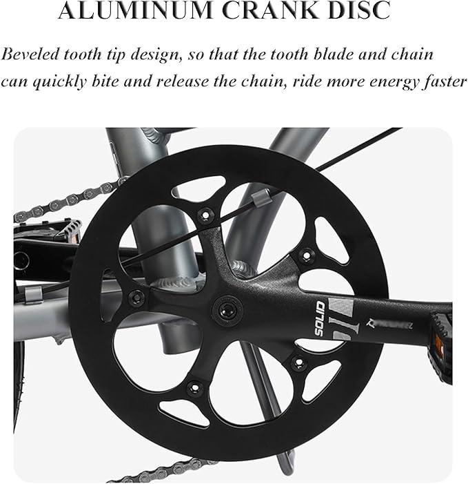 20 Inch Folding Bike for Adult Men Women, 8-Speed Drivetrain City Commuter Bike Adjustable Stem Portable Bicycle(Style2)