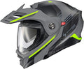 ScorpionEXO AT960 Modular Adventure Street Motorcycle Helmet with Bluetooth Ready Speaker Pockets DOT ECE Approved Monk (Grey/Hi-Viz - Large)