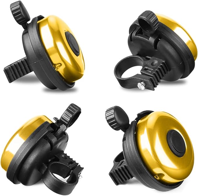 Accmor Classic Bike Bell, Aluminum Bicycle Bell, Loud Crisp Clear Sound Bicycle Bike Bell for Adults Kids