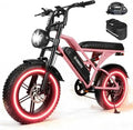 V100/V200 1500W Peak Electric Bike for Adults, 28MPH 48V13&20.8 Ah Removable Battery, 16/20"x4.0" Fat Tire, 7-Speed E-Bike with Dual Suspension – Commuter Ebike for Men & Women