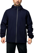 Rain Jacket Men Waterproof Windbreaker Lightweight Hooded Casual Coat for Daily Hiking Cycling Coat