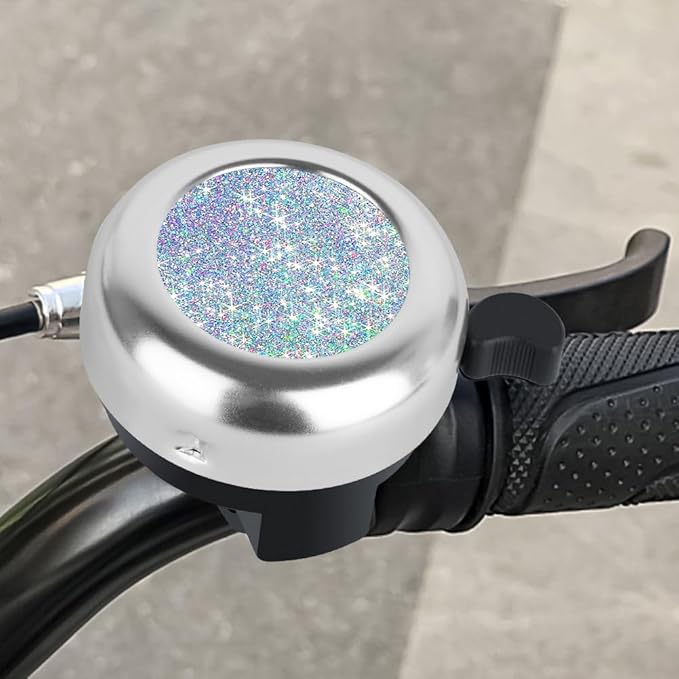 MZELQ Bicycle Bell Cute Clear Sound Adjustable Size Aluminum Bike Accessories Bell Ring for Girls Women Kids Adults