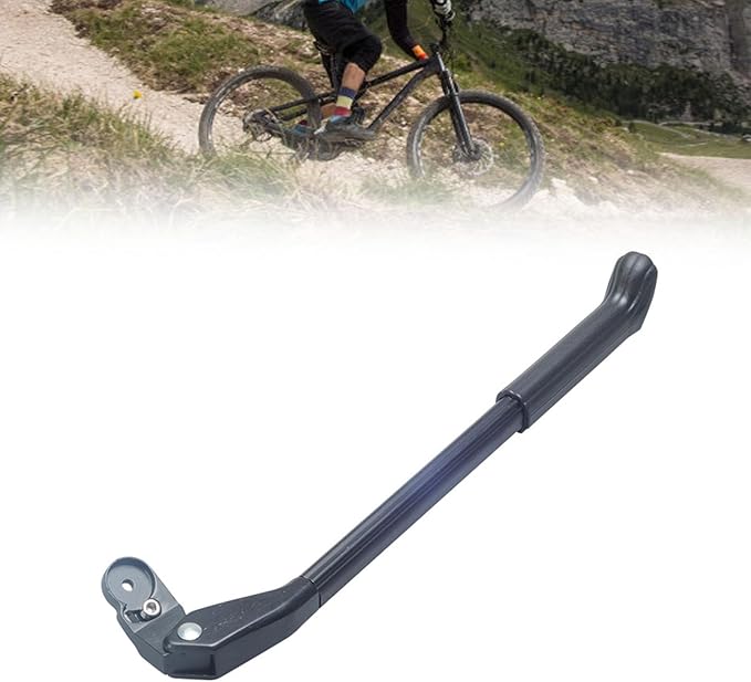 Adjustable Bike Kickstand, Aluminum Alloy Cycling Stand with Tool Less Length Adjustment, Lightweight Anti Slip Foot Design for Mountain and Road Bicycles.