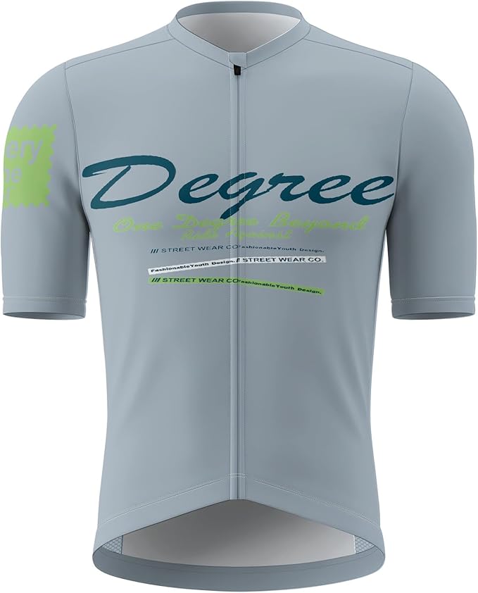 Men's Cycling Jersey Short Sleeve Breathable Quick Dry Bike Shirt Lightweight MTB Road Bicycle Jersey Full Zip 3 Rear Pockets